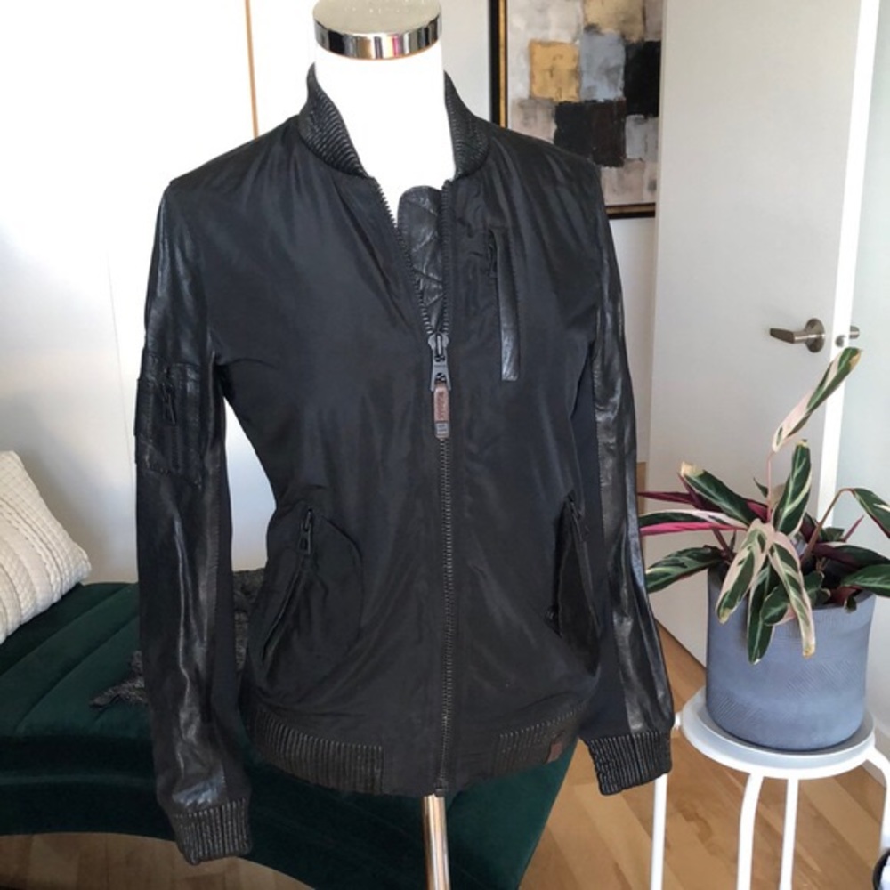 Black Rudsak Bomber Jacket
